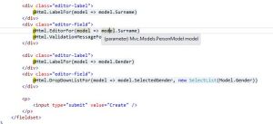 CreateViewWithGender